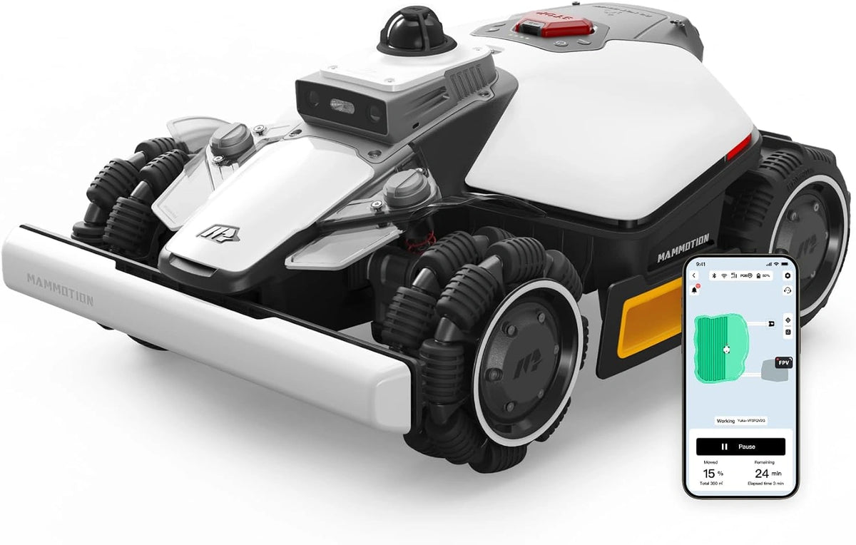 Robot koszący MAMMOTION LUBA – konstrukcja bezprzewodowa, powierzchnia do 1500 m², do pielęgnacji trawnika