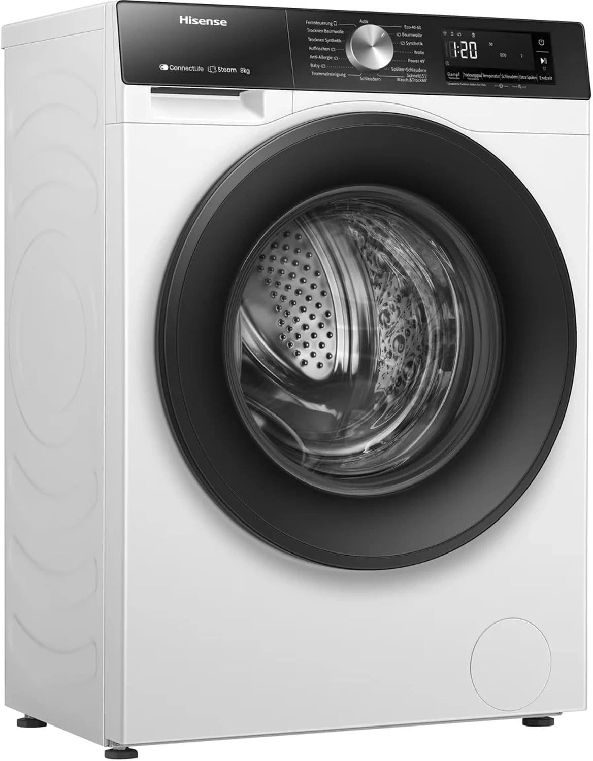 Pralka Hisense WD3S8043BW3 – kolor biały, do pielęgnacji tkanin