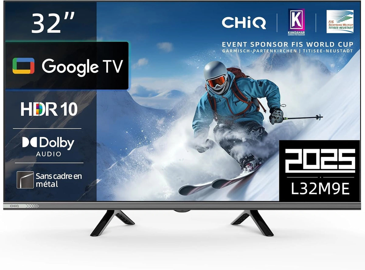 Telewizor CHiQ L32M9E – kolor czarny, do domu lub pojazdu rekreacyjnego