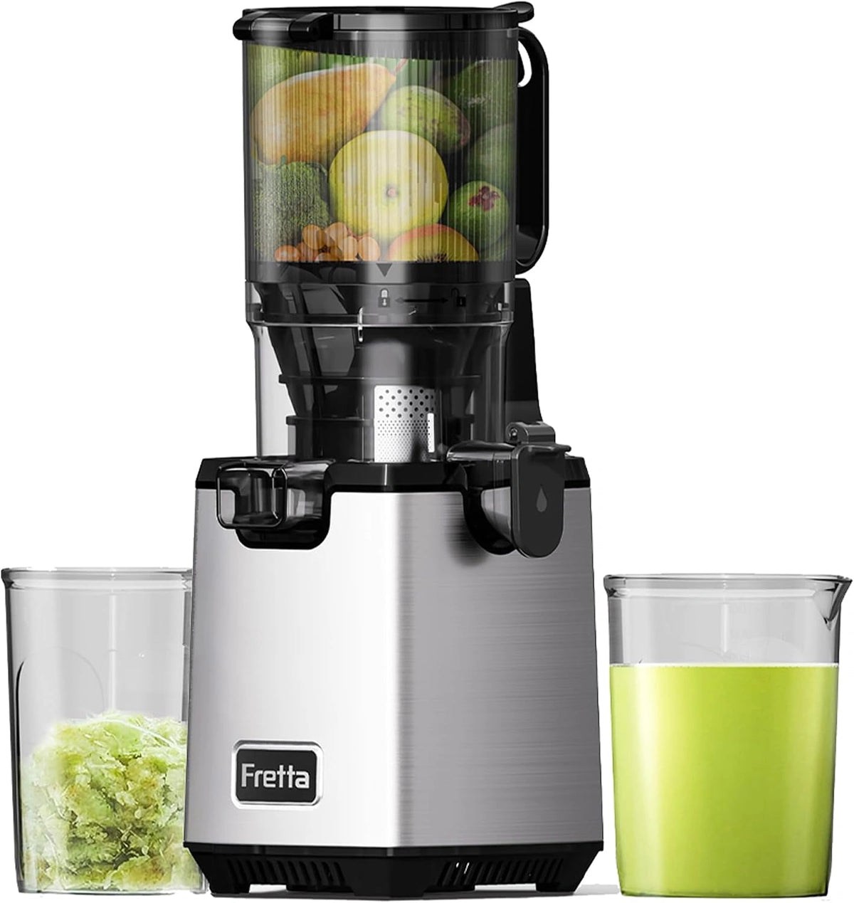 Wyciskarka do soku Fretta – moc 250 W, pojemność 1,8 l, do codziennego zastosowania