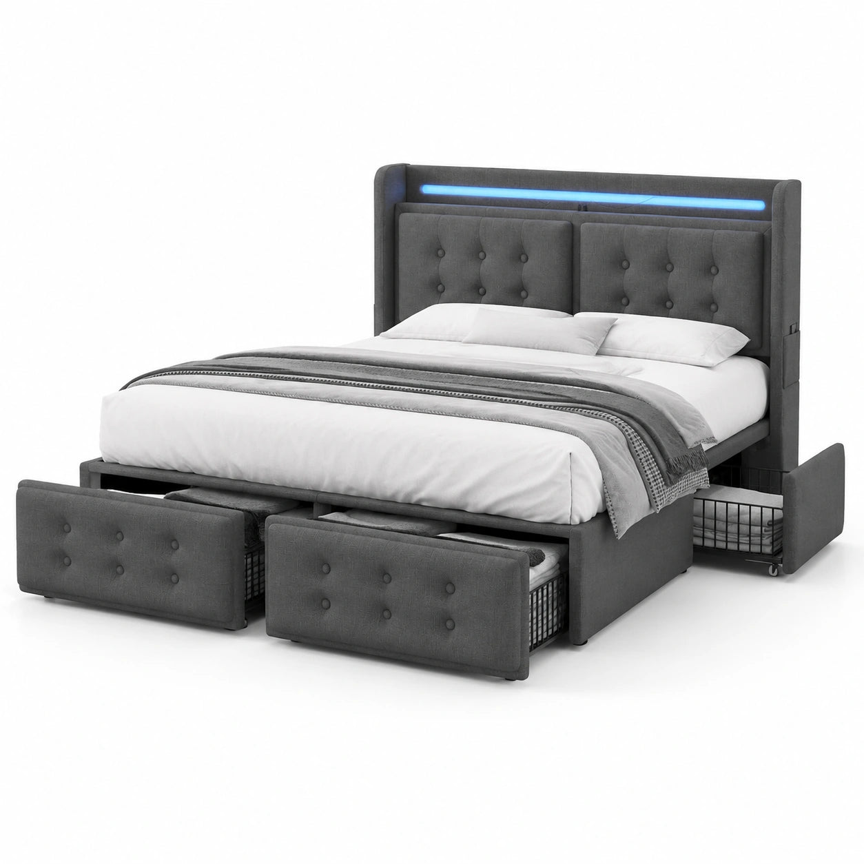 lit-double-avec-led-et-port-usb-tiroirs-de-rangement-sommier-a-lattes-gris-hqpvcm7678gq