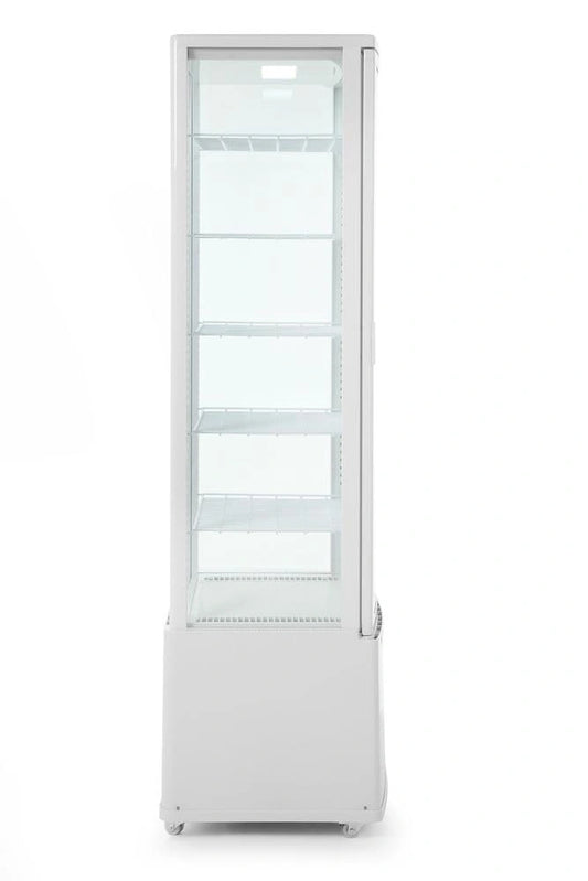 Lodówka HENDI – oświetlenie LED, regulacja temperatury, półki, stal nierdzewna, kolor biały, moc 380 W, pojemność 270 l, napięcie 230 V, do kuchni