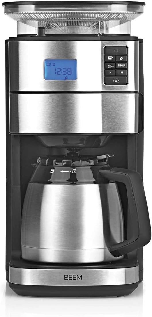 Ekspres do kawy BEEM FRESH-AROMA-PERFECT – programator czasowy, stal nierdzewna, moc 1000 W, do domu lub biura