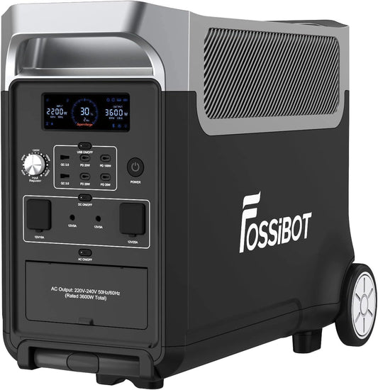 Stacja zasilania FOSSiBOT-Polska F3600 – moc 3600 W, energia 3840 Wh, do codziennego zastosowania