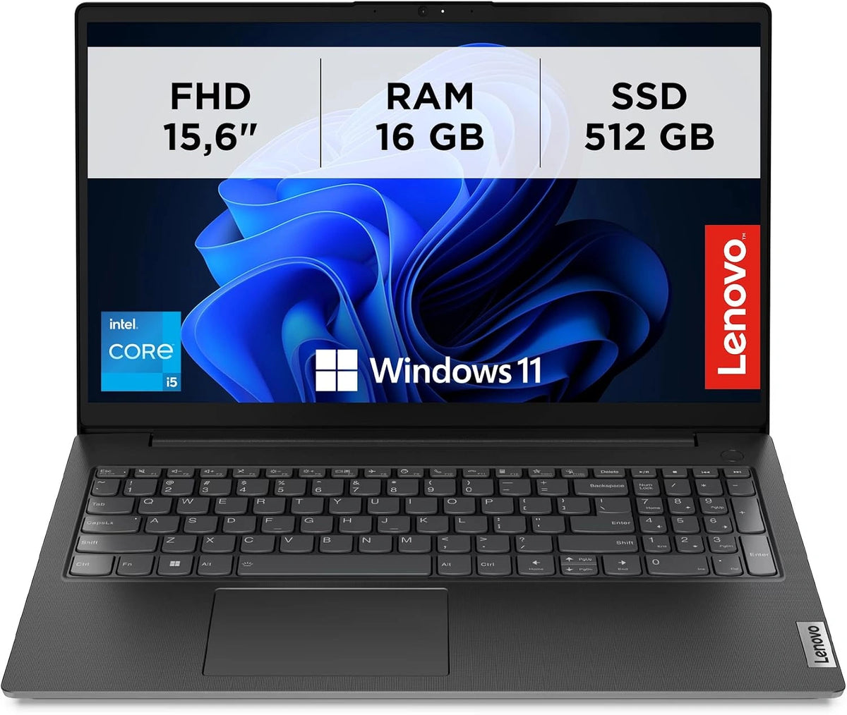 Laptop Lenovo – kolor czarny, do codziennego zastosowania