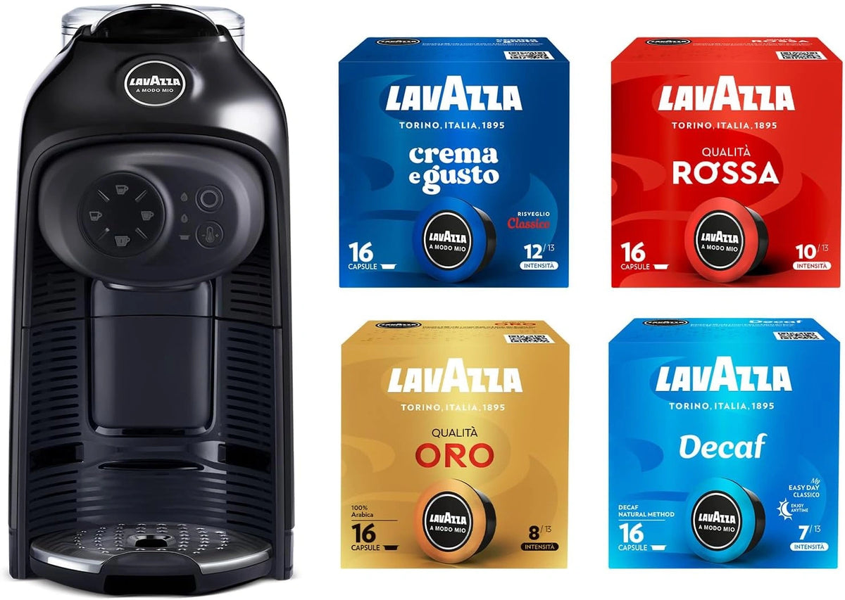 Ekspres do kawy Lavazza A – kolor czarny, moc 1500 W, pojemność 1,1 l, napięcie 240 V, do domu lub biura